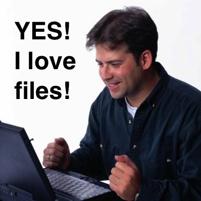 I love files